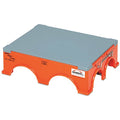 Step Stand Kit, 1 Steps, 500 lb Load Capacity, 5 11/32 in Overall Height, Plastic, Orange