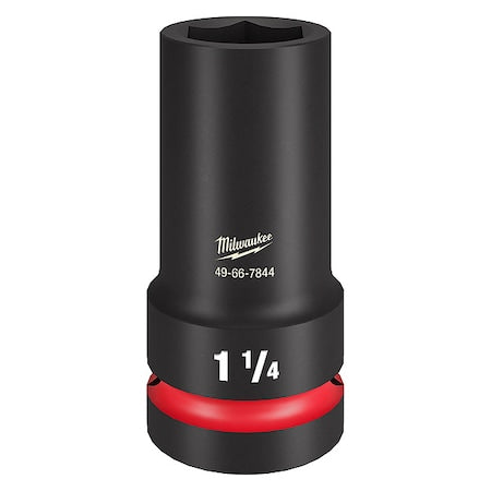 Impact Socket, Socket Size 1 1/4", Deep