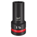 Impact Socket, Socket Size 1 1/8", Deep