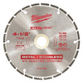 Metal Cutting Diamond Blade, 4.5 in Dia, 0.11 in Thick, 5/8 in; 7/8 in Arbor Hole Size, Diamond