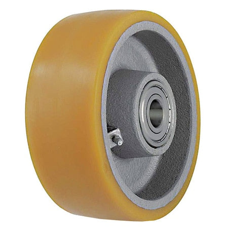 Caster Wheel, 11 13/16"dia, 2,865lb, Yellow