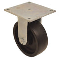 Plate Caster, Rigid, Polypropylene, 6 1/2"H