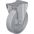 Plate Caster, Rigid, Metal, 7 3/4"H