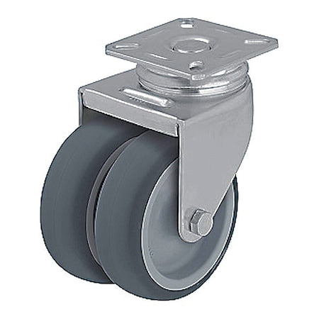 Plate Caster, 220 lb. Load Rating