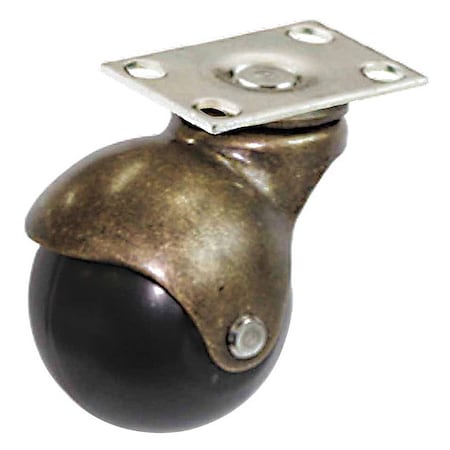 Plate Caster, 80 lb. Load Rating