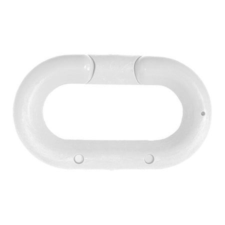 Chain Link, White, 3" Size, Plastic