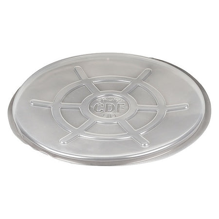 Drum Cover, Clear, Polyethylene, 22.75 in L