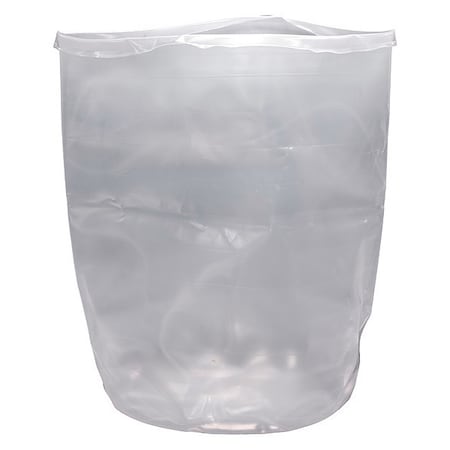 Drum Liner, Natural, 55 gal, LDPE, PK15