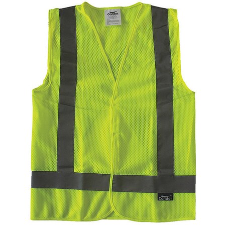 Safety Vest, Yellow/Green, Hook-and-Loop