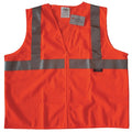 Safety Vest, Orange/Red, L, Zipper