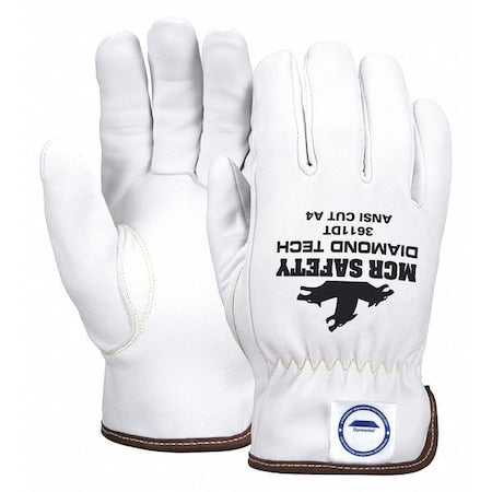 Cut Resistant Gloves, Cut Level A4 , Uncoated , None , M 1 PR