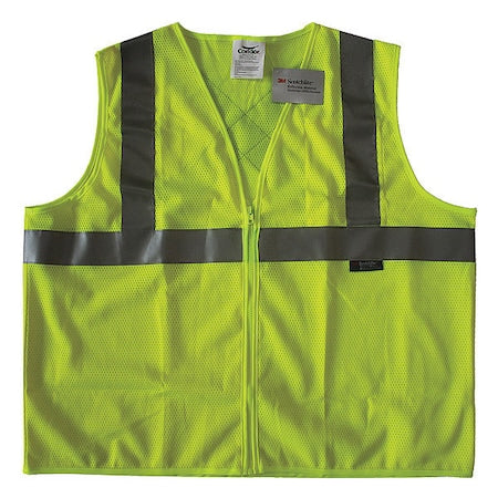 Safety Vest, Yellow/Green, M, Zipper