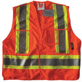 Safety Vest, Orange/Red, S/M, Hook-and-Loop