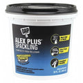 Spackling Paste, 32 oz, Pail, White, Alex Plus