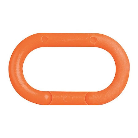 Chain Link, Orange, 3" Size, Plastic