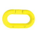 Chain Link, Yellow, 2" Size, Plastic, PK10