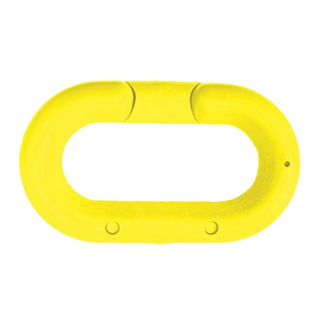 Chain Link, Yellow, 2" Size, Plastic, PK10