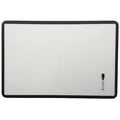 Dry Erase Board, Steel, 48 in, 72 in, Aluminum Frame, White, Gloss