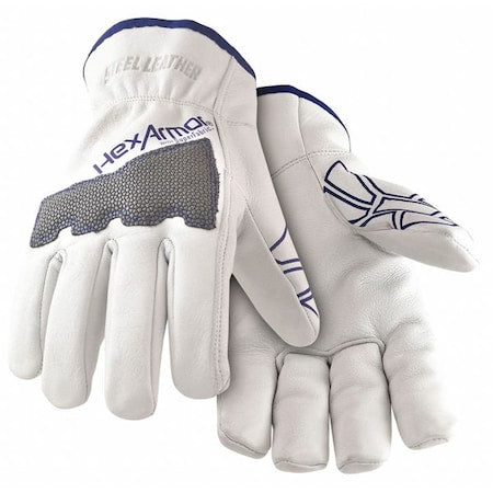 Cut Resistant Gloves, Cut Level A6 , Uncoated , None , L 1 PR