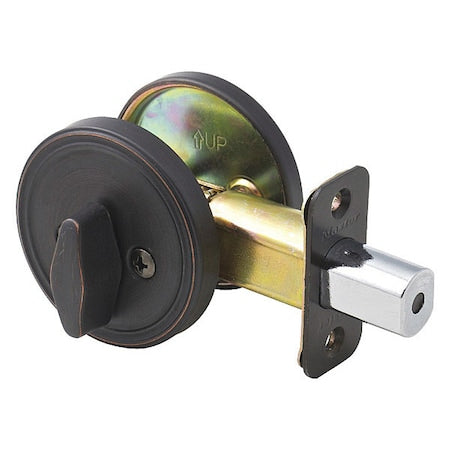 Deadbolt, Aged Bronze, Single Cylinder