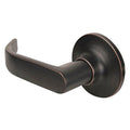Lever Lockset, Aged Bronze, Return Style
