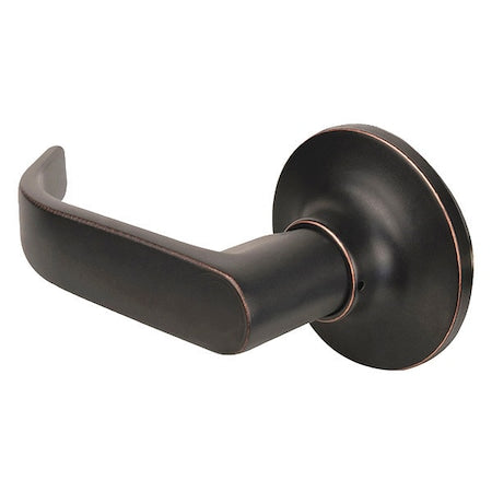 Lever Lockset, Aged Bronze, Return Style