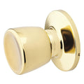 Knob Lockset, Tulip Style, Polished Brass