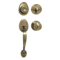 Knob Lockset, Biscuit Style, Antique Brass