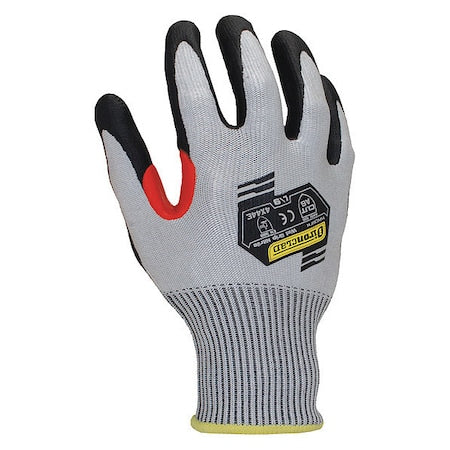 Cut-Resistant Coated Gloves, Cut Level A6 , Dipped , Foam Nitrile , Smooth , L 1 PR