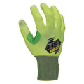 Hi-Vis Cut Resistant Coated Gloves, Cut Level A2 , Dipped , Polyurethane , Smooth , M 1 PR