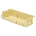 Hang & Stack Storage Bin, polypropylene, Ivory, 3 in H, 11 in W, 5 3/8 in L