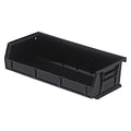 Hang & Stack Storage Bin, polypropylene, Black, 3 in H, 11 in W, 5 3/8 in L
