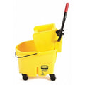 Mop Bucket and Wringer with Side Press, 6 1/2 gal Capacity, Yellow