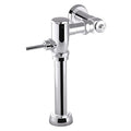 Flushometer 1.6 gpf, Polished Chrome, Single Flush, Toilet