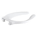 Toilet Seat Without Cover, Check Hinge, Elongated, White