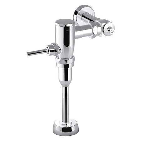 Flushometer 0.125 gpf, Polished chrome, Single Flush, Urinal
