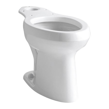 Toilet Bowl, 1.6 gpf, Gravity Fed, Floor Mount Mount, Elongated, White