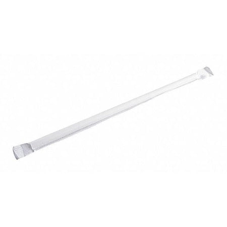 Jumbo Straw, Paper, 7-3/4" L, White, PK2000