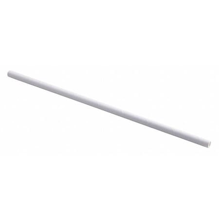 Jumbo Straw, Paper, 7-3/4" L, White, PK4800