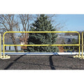 Guardrail, 53"" L, Steel, Adjustable, Yellow
