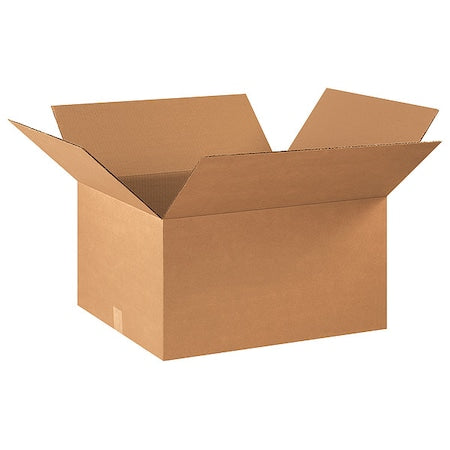 22 in x 18 in x 12 in Shipping Box, Kraft, Corrugate, Single Wall, 32 ECT