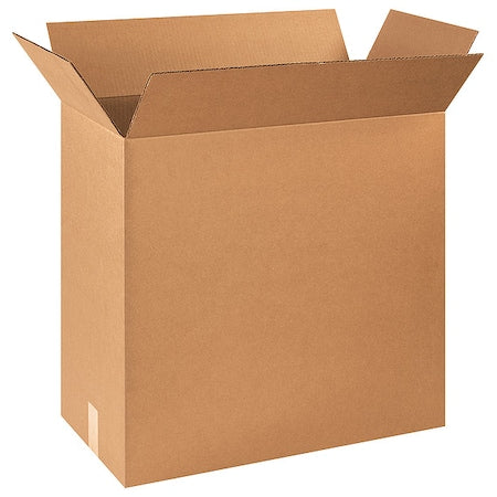 24 in x 12 in x 24 in Shipping Box, Kraft, Corrugate, Single Wall, 32 ECT
