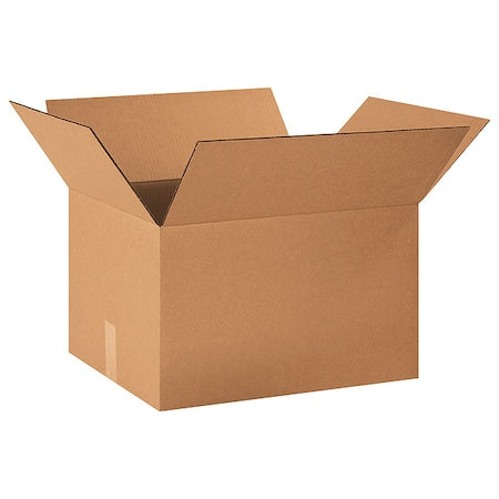 20 in x 16 in x 12 in Shipping Box, Kraft, Corrugate, Single Wall, 32 ECT