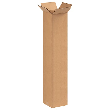 8 in x 8 in x 40 in Shipping Box, Kraft, Corrugate, Single Wall, 32 ECT