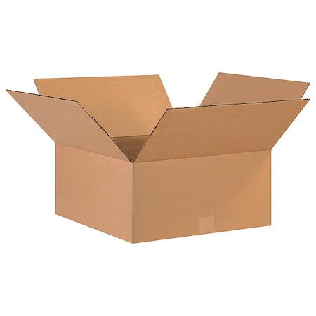 17 in x 17 in x 8 in Shipping Box, Kraft, Corrugate, Single Wall, 32 ECT