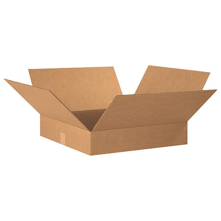 20 in x 20 in x 4 in Shipping Box, Kraft, Corrugate, Single Wall, 32 ECT