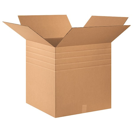 24 in x 24 in x 24 in Multi-Depth Box, Kraft, Corrugate, Single Wall, 32 ECT