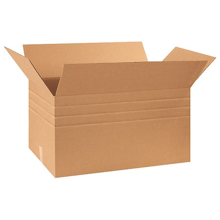 30 in x 17 in x 16 in Multi-Depth Box, Kraft, Corrugate, Single Wall, 32 ECT