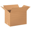 20 in x 14 in x 14 in Multi-Depth Box, Kraft, Corrugate, Single Wall, 32 ECT