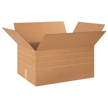 24 in x 18 in x 12 in Multi-Depth Box, Kraft, Corrugate, Single Wall, 32 ECT